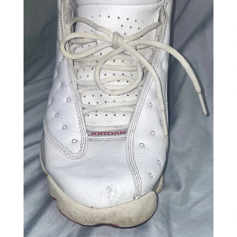 Jordan Air Jordan 13 Retro Grey White Red High Top Leather Sneaker Mens 9